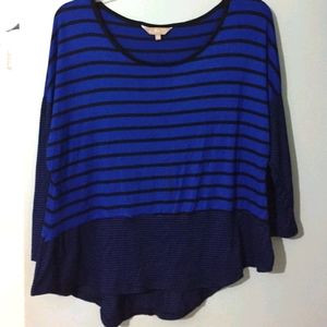 💃Crochet 💙🖤 Plus Ladies L Knit Top